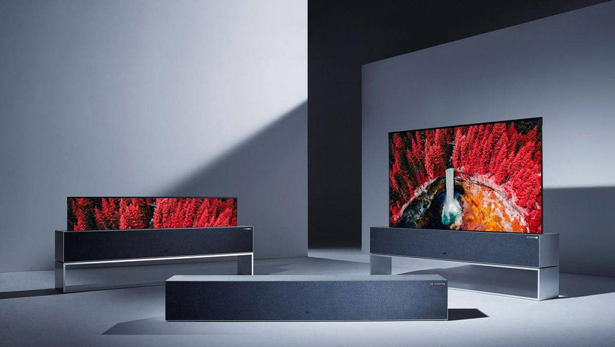 Der neue ausrollbare Fernseher LG Signature OLED R.