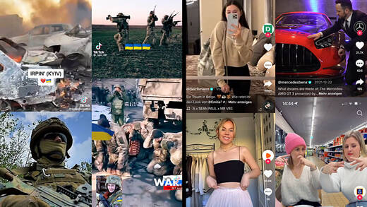 Krieg, Leid, Luxus, Lifestyle: Tiktok macht's möglich.