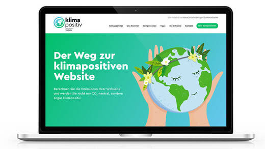 Auf der Plattform kann jedes Unternehmen errechnen, wie hoch die CO2-Emissionen der Internetpräsenz sind.
