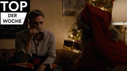 Gute Gespräche: Harry und Santa.