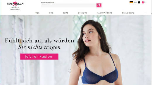 Der italienische Dessoushersteller hat einen Webshop in Deutschland gestartet