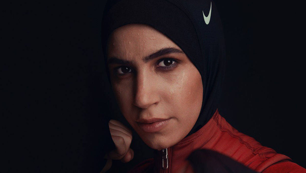 Zeina Nassar tritt in der Nike-Kampagne auf.
