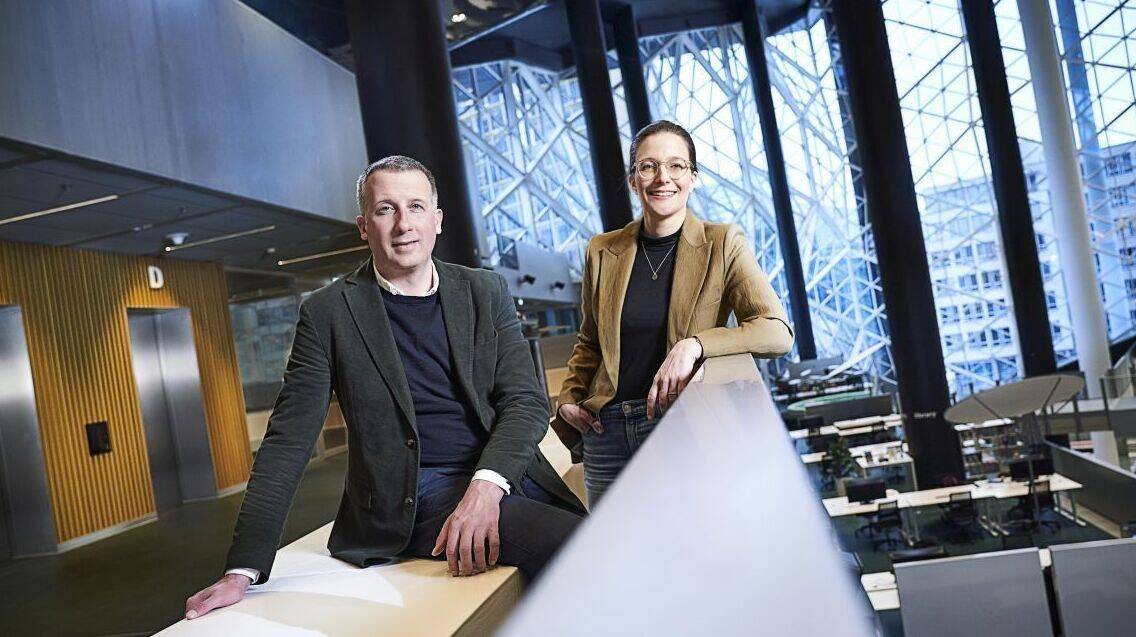 Carsten Schwecke und Julia Wehrle wollen bei Axel Springer All Media im Technikbereich weiter wachsen.